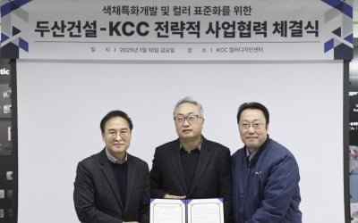 두산 아파트 '위브' 컬러, KCC가 개발한다