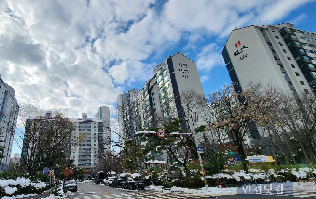 성남시 분당구 서현동 '시범현대'. 사진=오세성 한경닷컴 기자