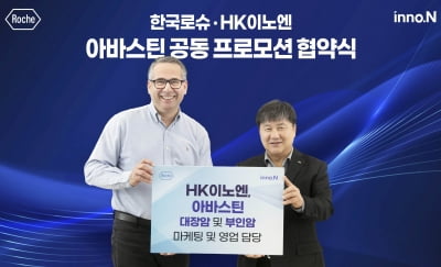 HK이노엔, 한국로슈와 ‘아바스틴’ 공동 프로모션 협약 체결