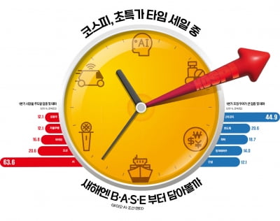 코스피, 초특가 타임 세일 중 새해엔 B·A·S·E부터 담아볼까