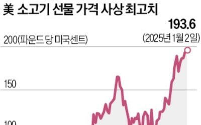 가뭄·한파 덮친 축산농가…美소고기값 60년 만에 최고