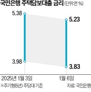 은행 대출금리 낮아진다…국민은행 0.15%P 인하