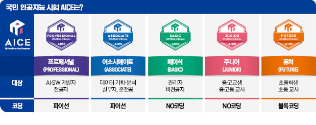 '1호 국가공인' AI 시험 AICE 떴다