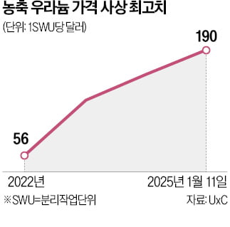 '데이터센터 옆 원전' 급증…농축 우라늄값 사상 최고