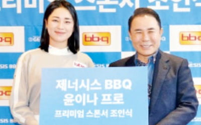 윤홍근 회장, 美 LPGA 진출한 윤이나 후원