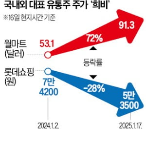 내수에 갇힌 K유통…나홀로 주가 역주행