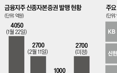 KB 이어 신한·우리금융도 영구채 발행 출격