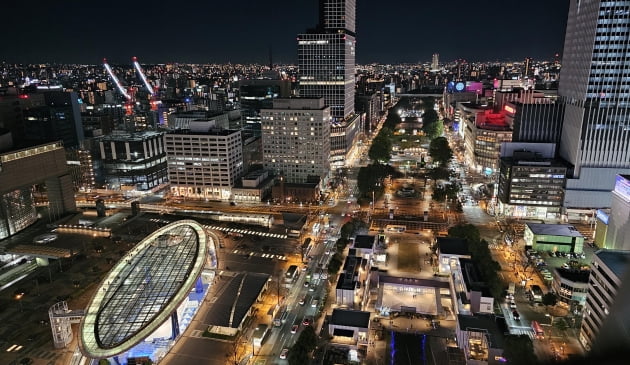 나고야 TV타워에서 바라본 나고야 시내 야경  / JAPAN NOW