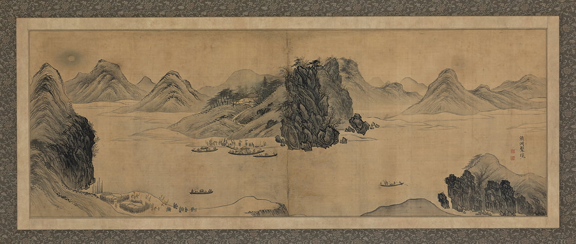 슬롯 머신 정선, '연강임술첩 웅연계람'(1742), 종이에 수묵담채, 957x345cm /S2A 제공