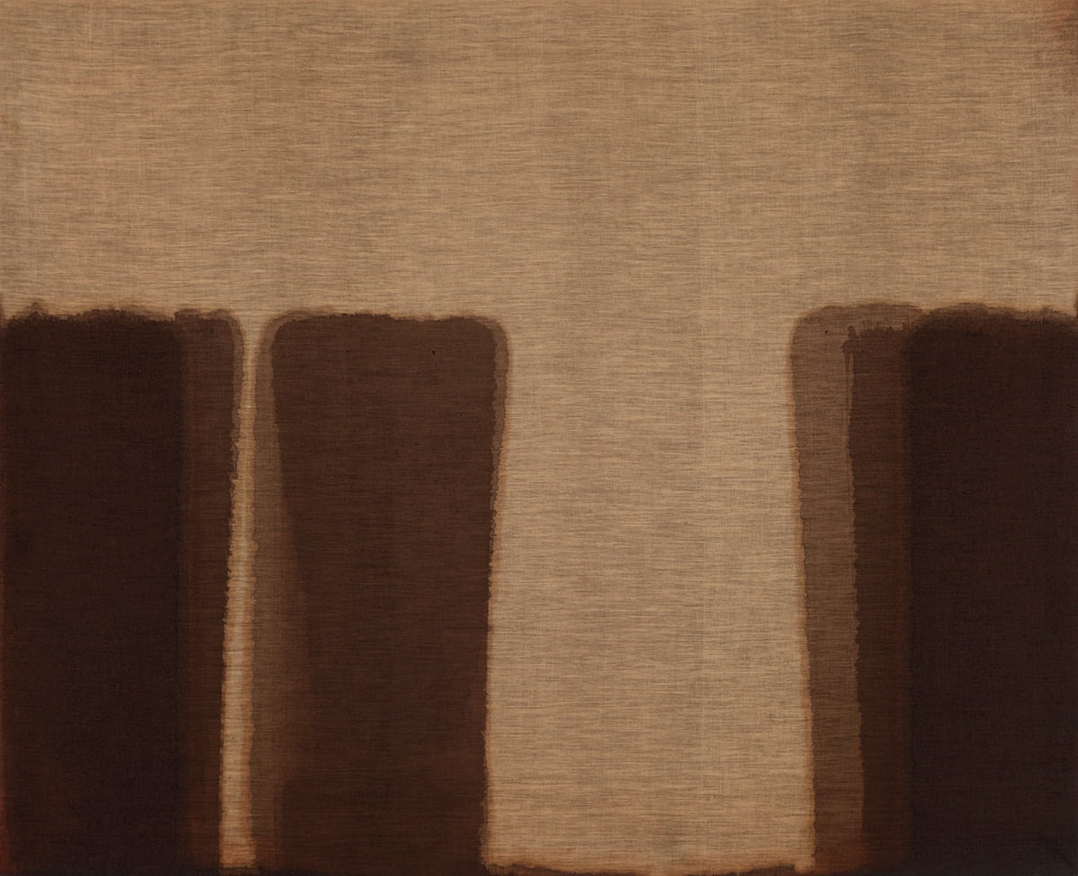 슬롯 머신, 'Umber-Blue'(1977), Oil on linen, 142x175cm, ⓒ 윤성열 /PKM 갤러리 제공