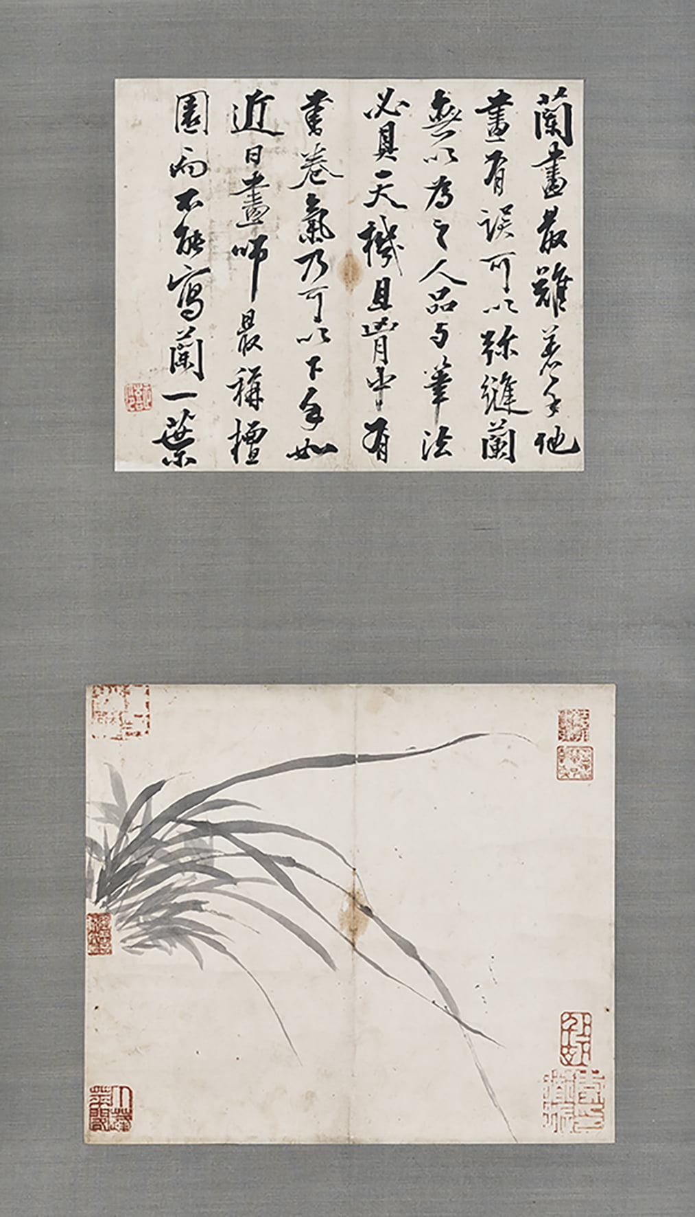 슬롯 머신 김정희, '묵란(墨蘭)과 제발(題跋)', 종이에 먹, 글 263x22cm, 그림 295x255cm /S2A 제공