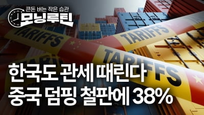 중국 덤핑에 '38% 관세' 철퇴…K철강 화색, 조선·건설은 난색 [모닝루틴]