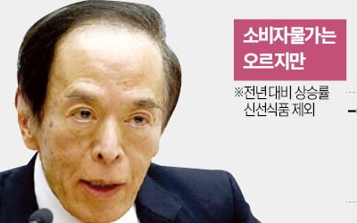 우에다 "지금은 인플레 상황" vs 이시바 "디플레 탈출 아직"