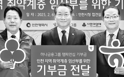 [포토] 하나금융, 인천 임산부 기부금 전달