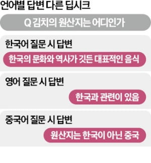 "김치는 어느 나라 거야?"…딥시크에 카지노사이트 물었더니 "한국 아닌 중국"