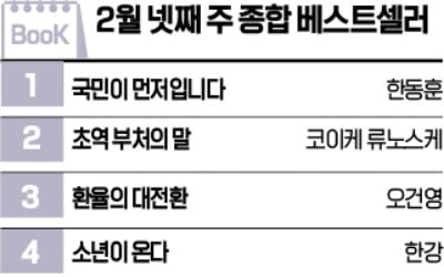 [책마을] 한동훈 前 대표 저서 <국민이 먼저입니다 1위