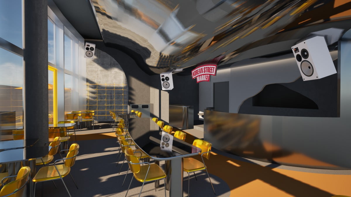 올해 5월 니스에서 오픈 예정인 코리안 스트리트 마켓(Korean Street Market) 매장 예상도