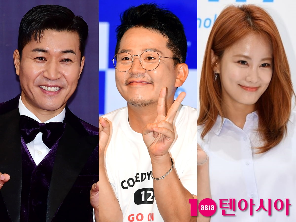 김종민, 김준호, 김지민. / 사진=텐아시아DB