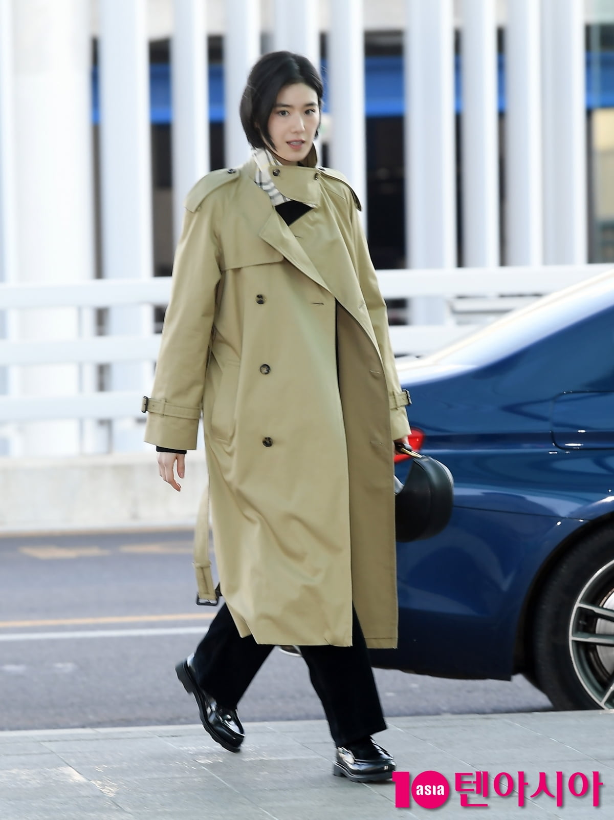 정은채, 바람도 질투하는 미모...우아한 출국[TEN포토+]