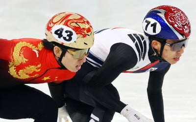 中 쇼트트랙 린샤오쥔, 남자 1000ｍ 준결승서 반칙으로 탈락