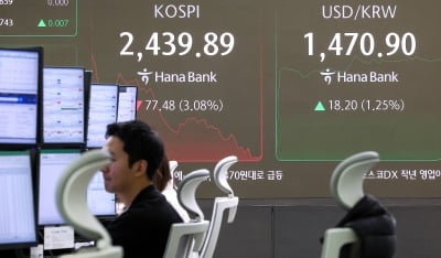 코스피, 트럼프발 '관세 전쟁' 우려에 2%대 급락…환율 1470원 돌파