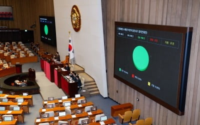 [속보] 국회, 마은혁 재판관 임명촉구결의안 가결…'반대' 국힘 불참