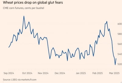 美 곡물 가격 급락…보복 관세에 공급 과잉 우려 [원자재 포커스]