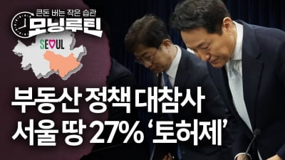 부동산 '정책 참사'…서울 땅 27%에 토허제 폭탄 [모닝루틴]