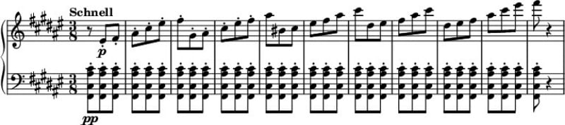 신에게 바치는 마지막 찬양, 브루크너 교향곡 9번