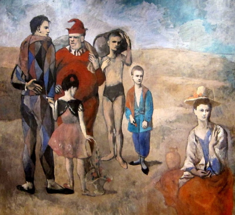 파블로 피카소 <곡예사 가족(Family of Saltimbanques) alt=