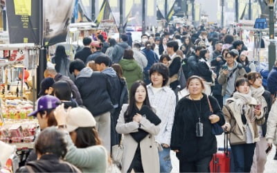  외국인 관광객 북적이는 명동