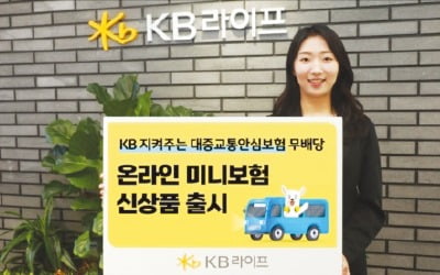 KB라이프, 대중교통 사망·장해 3년간 보장