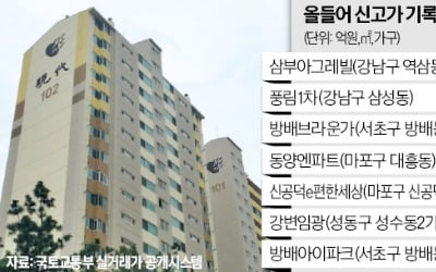 강남·마용성 집값 뛰자 소규모 단지도 '신고가'