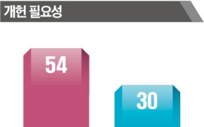 국민 54% "대통령제 개헌해야"…64%가 '4년 중임제' 원해