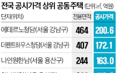 아이유 청담 아파트, 공시가 1위 공동주택