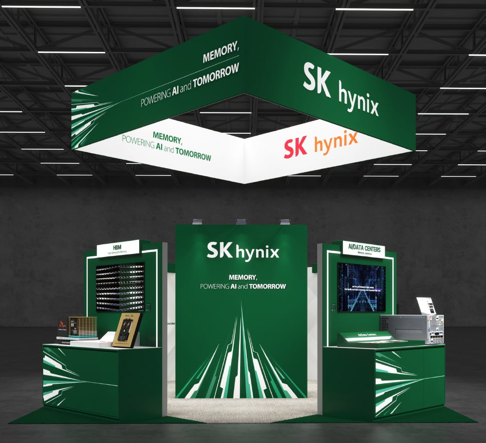 SK하이닉스가 GTC 2025에서 선보인 부스./SK하이닉스
