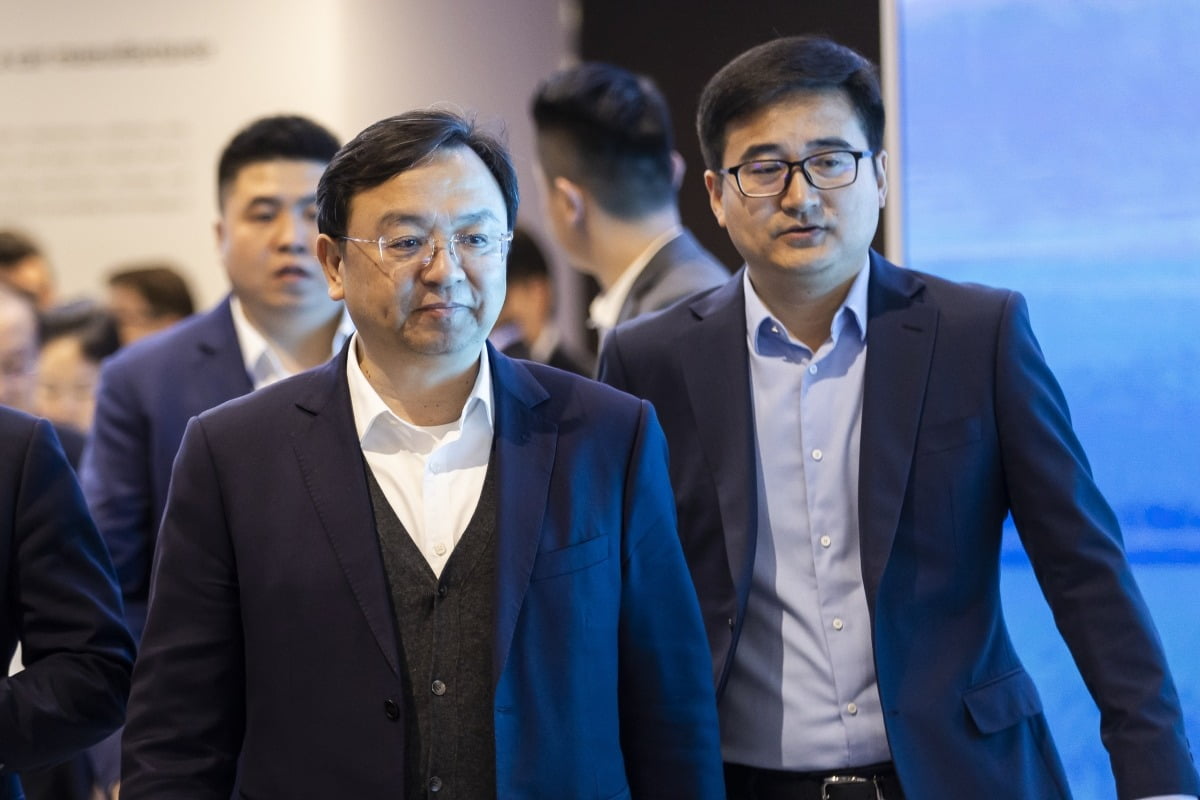지난 2월 제네바 모토쇼에 참석한 왕촨푸 BYD 회장. 사진=연합EPA