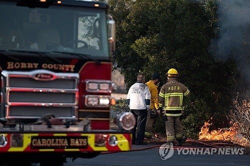 미 사우스캐롤라이나 산불…'비상사태' 선포