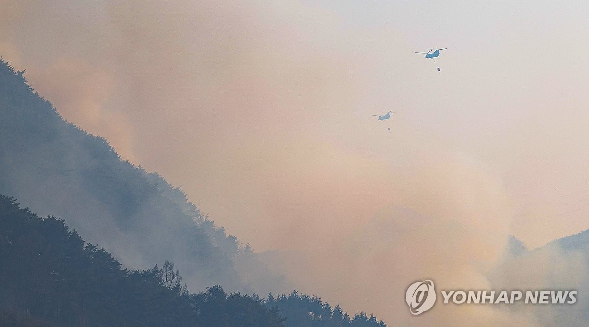 산불 끄던 진화대원 2명 사망…2명 연락두절