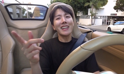 BTS's J-Hope Takes on L.A. Drive-Thru Adventure in Style