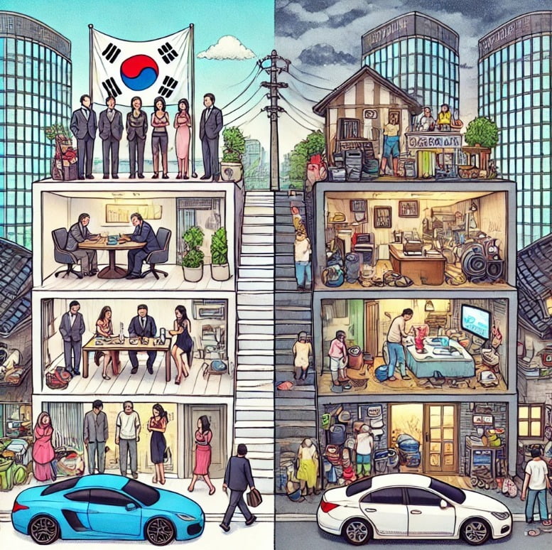 초양극화를 나타낸 이미지. 사진=챗GPT