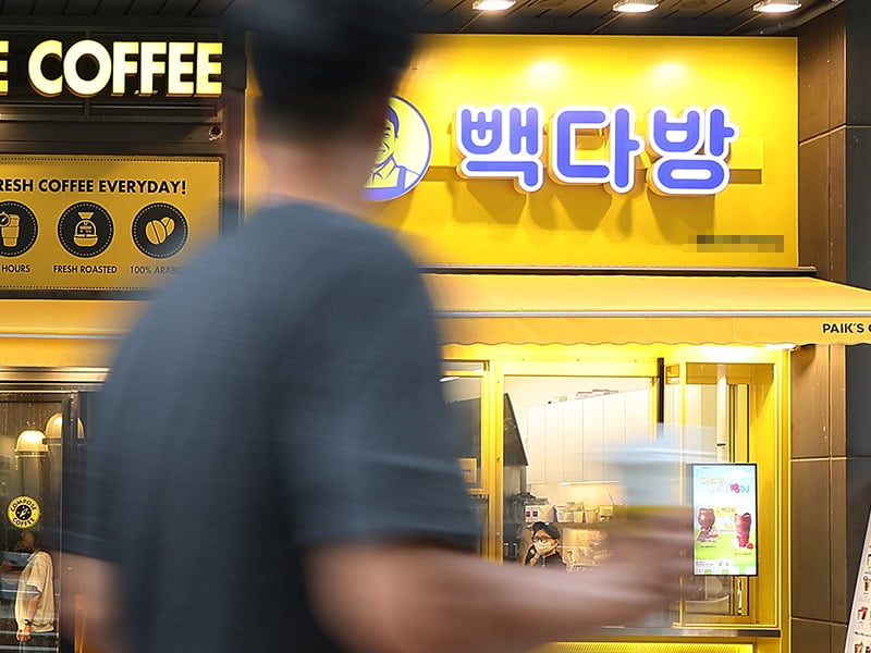 서울지역 한 빽다방 점포. 사진은 기사 내용과 관련이 없음. 사진=연합뉴스