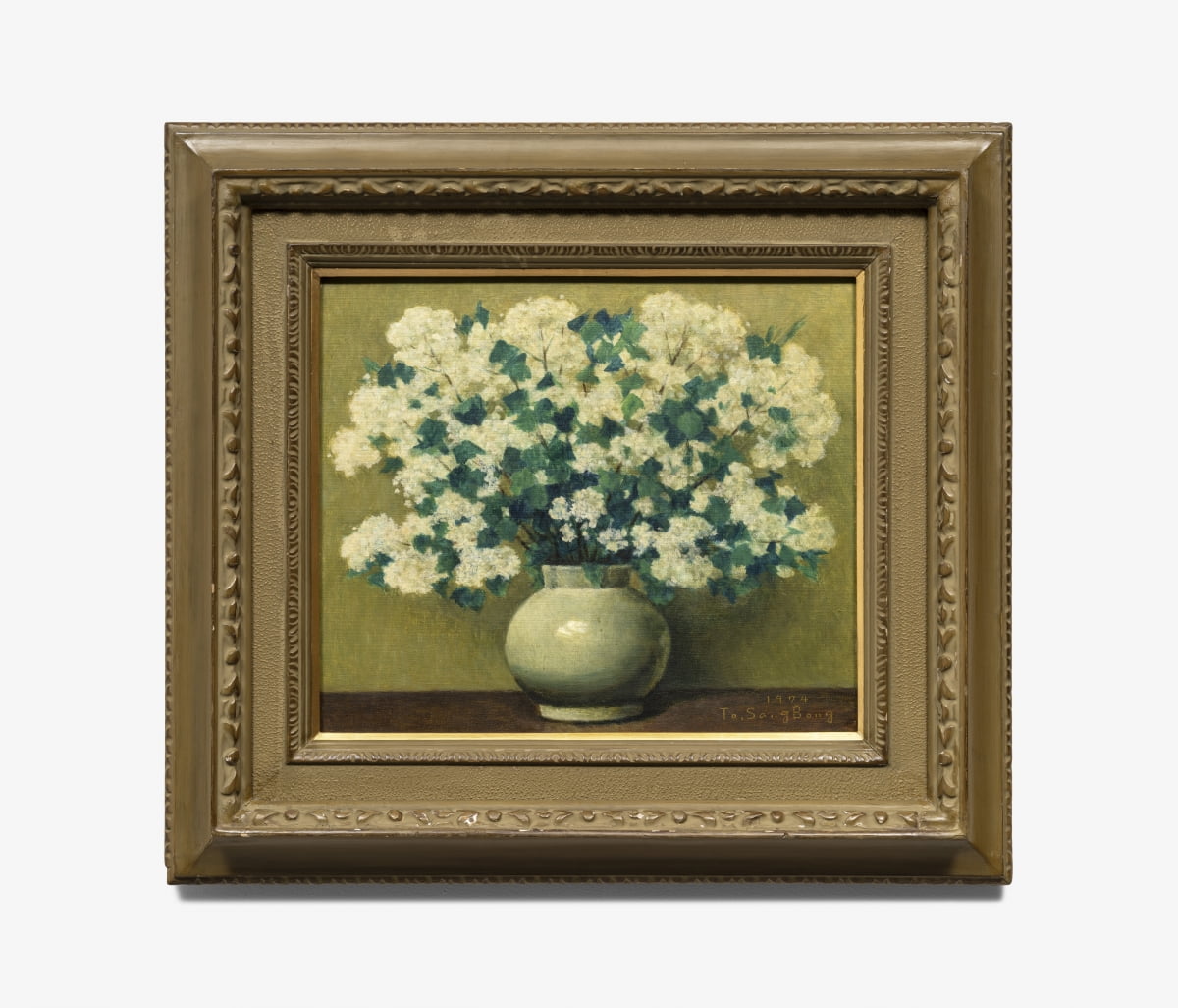 도상봉, 라일락, 1974, 캔버스에 유채, 456 × 532 cm. / 이미지제공. 갤러리현대