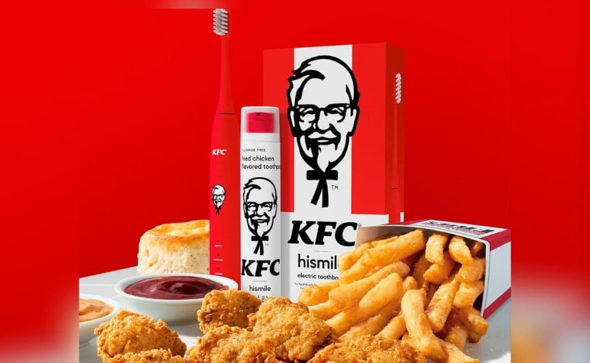 만우절에 장난으로 내놨는데치킨맛 치약 품절 대란