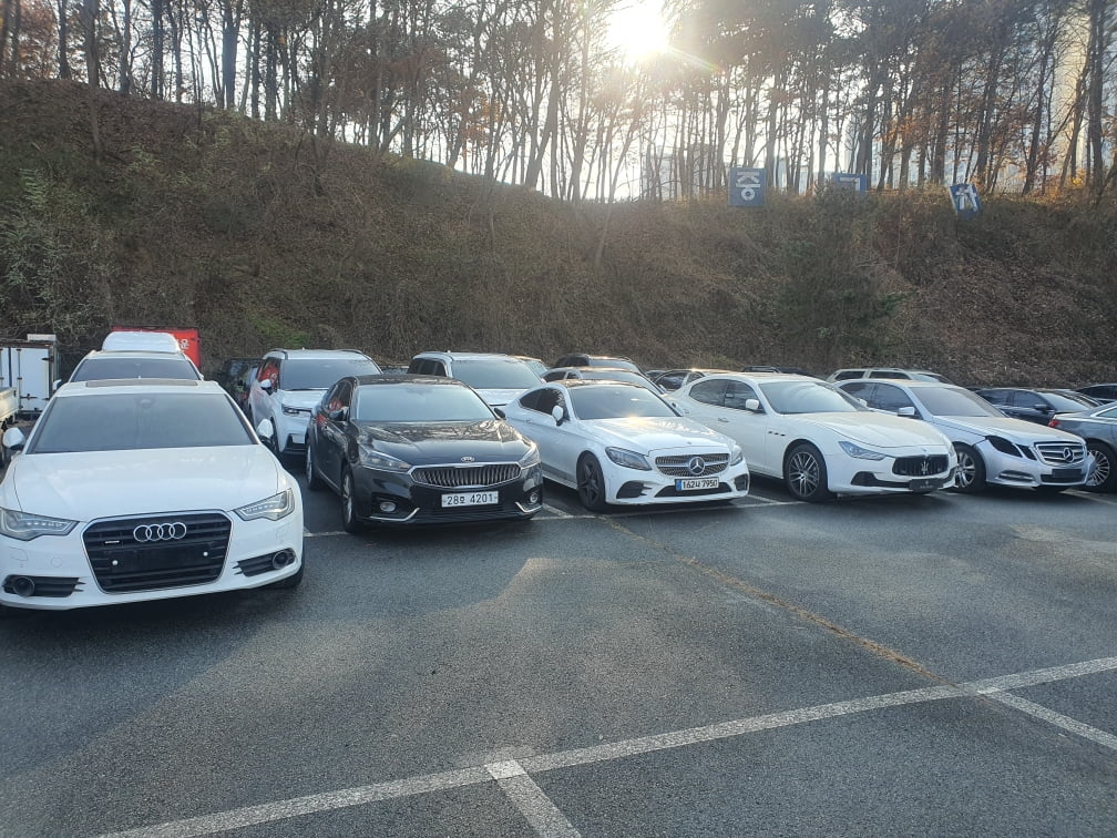 A씨 등 불법 렌터카 일당이 유통한 고가 외제차량들. 서울경찰청 제공 