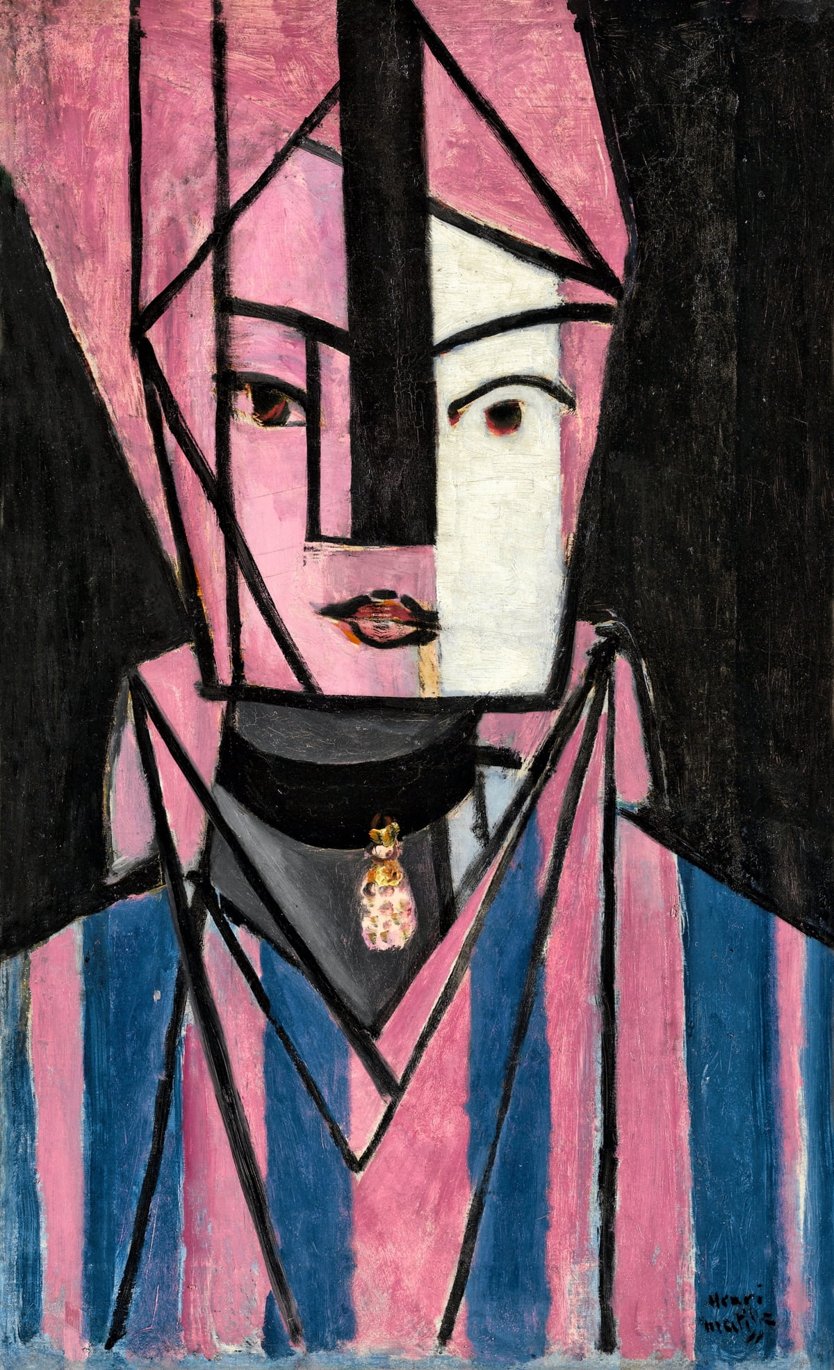 앙리 마티스, 핑크와 화이트 얼굴, Paris, 1914–1915. / 이미지출처. © Centre Pompidou, MNAM-CCI, Dist. GrandPalaisRmn / Philippe Migeat