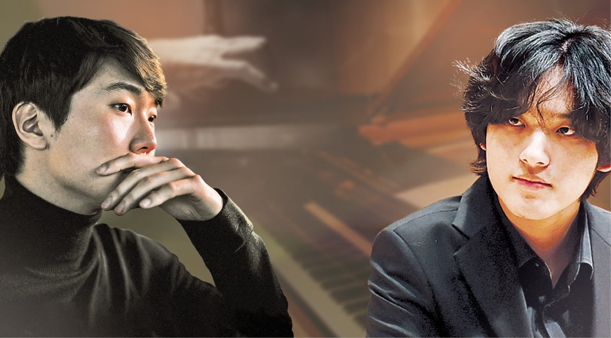 2015년 쇼팽 콩쿠르 우승자인 피아니스트 조성진(왼쪽)과 2022년 밴 클라이번 콩쿠르 우승자인 피아니스트 임윤찬. 한경 DB