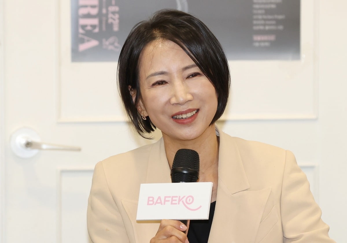 인사말하는 최태지 전 단장. ⓒ연합뉴스