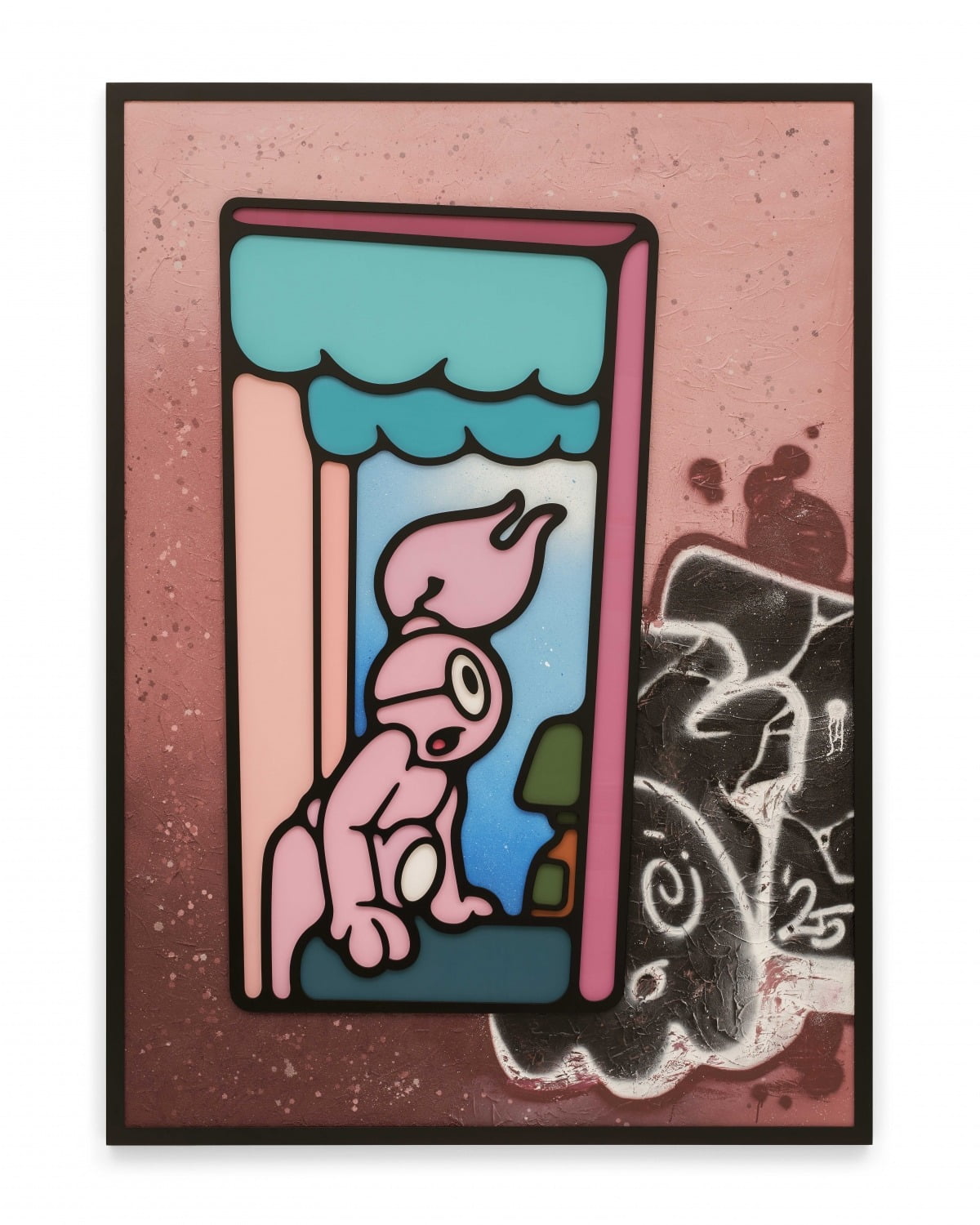 SAMBYPEN, SHOCK, 2025, Acrylic on wood and canvas, 227.3 x 145.5 cm (150P), Courtesy of artist & PKM Gallery.
