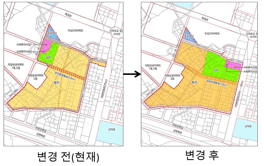 자양7구역 동측 도로변 편입…최고 49층 1202가구